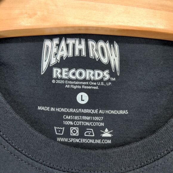 Untouchable Death Row Records T-Shirt Mens L Short Sleeve Black Crew Neck Cotton - Picture 9 of 13